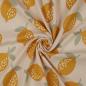 Preview: 0,5 MTR. ♥ ZITRONEN - MUSSELIN - SAND DouBLE GAUZE ♥