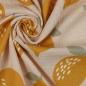 Preview: 0,5 MTR. ♥ ZITRONEN - MUSSELIN - SAND DouBLE GAUZE ♥
