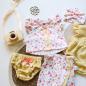 Preview: 0,50 MTR. ♥ BIO JERSEY SUMMER FLOWERS ROSE/APRICOT ♥