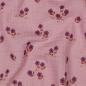 Preview: 0,5 MTR. ♥ STREUBLÜMCHEN MAUVE MUSSELIN  ♥