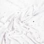 Preview: 0,50 MTR. ♥ GOLDEN BLUSH WEISS FOIL JERSEY ♥