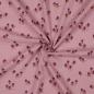 Preview: 0,5 MTR. ♥ STREUBLÜMCHEN MAUVE MUSSELIN  ♥