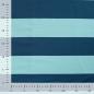 Preview: 0,50 MTR. XL STREIFEN NAVY AQUA - FRENCH TERRY