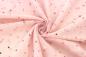 Preview: 0,5 MTR. ♥ WEICHER *HERZGLITZER*  TüLL ROSE ♥