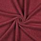 Preview: 0,5 MTR. ♥ Doubelface Baumwollfleece BORDEAUX MELANGE - 100% Baumwolle ♥