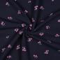 Preview: RESSTÜCK 0,70 MTR. ♥ MuSSELIN GESTICKTE STREUBLÜMCHEN NAVY ♥