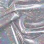 Preview: 0,5 MTR. ♥ HERZCHEN GLITZER SCHIMMER REGENJACKEN STOFF - WASSERDICHT ♥