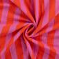 Preview: 0,5 MTR. ♥ MuSSELIN STREIFEN ORANGE ROSA ♥