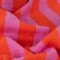 Preview: 0,5 MTR. ♥ MuSSELIN STREIFEN ORANGE ROSA ♥