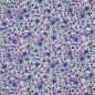Preview: 0,50 MTR. ♥ LITTLE FLOWER GARDEN FLIEDER  DUSTY BLUE - JERSEY ♥