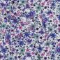 Preview: 0,50 MTR. ♥ LITTLE FLOWER GARDEN FLIEDER  DUSTY BLUE - JERSEY ♥
