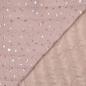 Preview: 0,5 MTR. ♥ ABGESTEPPTER JACKENSTOFF GLITZER FOIL HERZEN ♥