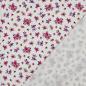 Preview: 0,50 MTR. ♥ LITTLE FLOWER GARDEN FLIEDER WEISS  - JERSEY ♥