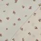 Preview: 0,5 MTR. ♥ MuSSELIN GESTICKTE STREUBLÜMCHEN NATUR ♥