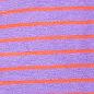 Preview: 0,5 MTR. ♥  TEDDY STREIFEN FLIEDER/ORANGE  ♥