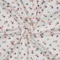 Preview: 0,5 MTR.  ♥ BAUMWOLLJERSEY POINTOILLE Lochstickerrei - BLÜMCHEN ♥