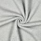 Preview: 0,5 MTR.  ♥ TEDDY BOUCLE  - FLEECE INNENSEITE   DOUBLEFACE HELLGRAU ♥