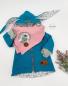 Preview: 0,50 MTR. WeiCHER WoLLWALK -  PETROL - 100% WoLLE  (mulesingfrei)