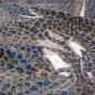 Preview: 0,5 MTR. ♥ LEO GLITZER SCHIMMER REGENJACKEN STOFF - WASSERDICHT ♥