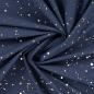 Preview: 0,50 MTR. ♥ GOLDEN BLUSH FOIL NAVY JERSEY ♥