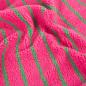 Preview: 0,5 MTR. ♥  TEDDY STREIFEN PINK/GRÜN  ♥