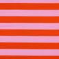 Preview: 0,5 MTR. XL STREIFEN RoSA/ORANGE - SOFT SWEAT