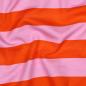 Preview: 0,5 MTR. XL STREIFEN RoSA/ORANGE - SOFT SWEAT