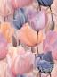 Preview: 0,5 MTR. AQUARELL TULIP FLOWERS  - FRENCH TERRY