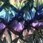 Preview: 0,5 MTR. ♥ ABGESTEPPTER JACKENSTOFF FOIL RAINBOW ♥