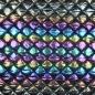 Preview: 0,5 MTR. ♥ ABGESTEPPTER JACKENSTOFF FOIL RAINBOW ♥