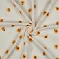 Preview: 0,5 MTR. ♥ MUSSELIN GESTICKTE SoNNENBLÜMCHEN ♥