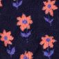 Preview: 0,5 MTR. ♥ TEDDY FLOWERS FLORA NAVY ♥