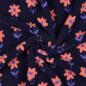Preview: 0,5 MTR. ♥ TEDDY FLOWERS FLORA NAVY ♥