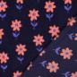 Preview: 0,5 MTR. ♥ TEDDY FLOWERS FLORA NAVY ♥