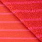 Preview: 0,5 MTR. ♥  TEDDY STREIFEN ROT/ROSA ♥