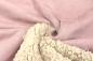 Preview: 0,5 MTR. ♥ KUSCHELWEICHER DOUBLEFACE LAMMY ROSE ♥ 