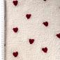 Preview: 0,5 MTR. ♥ TEDDY HERZCHEN NATUR  ♥