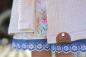 Preview: ♥1 Mtr. WäSCHESPITZE BLOOME - ZWEIFARBIG - JEANS/WEISS - 5cm ♥ -