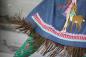 Preview: 1Mtr. ♥XL Kunstleder Fransenband BRAUN - 12cm ♥