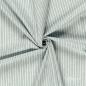Preview: 0,5 MTR. ♥ STREIFEN CHAMBRE BAUMWOLL LEINEN MINT ♥