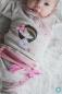 Preview: 0,5 MTR. Kuschliger KONFETTI SWEAT BEIGE MELANGE - bunte Tupfen - Farbeffekte
