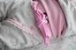 Preview: 0,5 MTR. Kuschliger KONFETTI SWEAT BEIGE MELANGE - bunte Tupfen - Farbeffekte