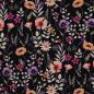 Preview: 0,50 MTR.  ♥ AQUARELL SUMMER FLOWERFIELD DARK NAVY JERSEY