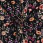 Preview: 0,50 MTR.  ♥ AQUARELL SUMMER FLOWERFIELD DARK NAVY JERSEY