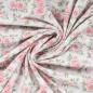 Preview: RESTSTÜCK 1,30 MTR.  ♥ RIPPSTRICK JERSEY PASTELL ROSES  ♥