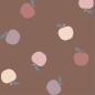 Preview: 0,5 MTR. ♥ RIPPSTRICK JERSEY  APPLES BRAUN ♥