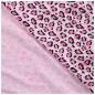 Preview: 0,50 MTR. LEO GLITTER PINK - FRENCH TERRY