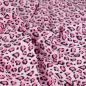 Preview: 0,50 MTR. LEO GLITTER PINK - FRENCH TERRY