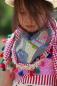 Preview: 1 MTR. ♥ QUASTE ZACKENBORTE - UNI - Dusty MINT ♥