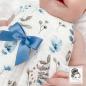 Preview: 1 Stück - XL SATIN SCHLeife - ANTIK BLau - 6,5cm